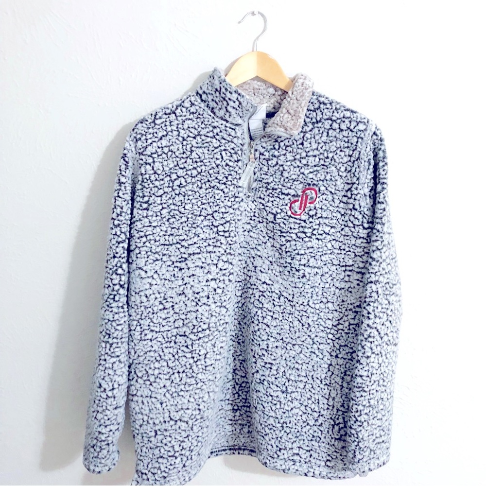 Poshmark Sherpa Fleece Quarter Zip Sweatshirt EUC XXL